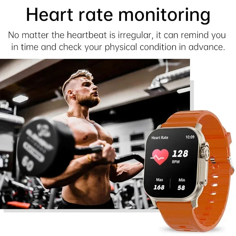 LAXASFIT Smartwatch - Bluetooth Talk Message Alert Heart Rate Monitor Sports Watch
