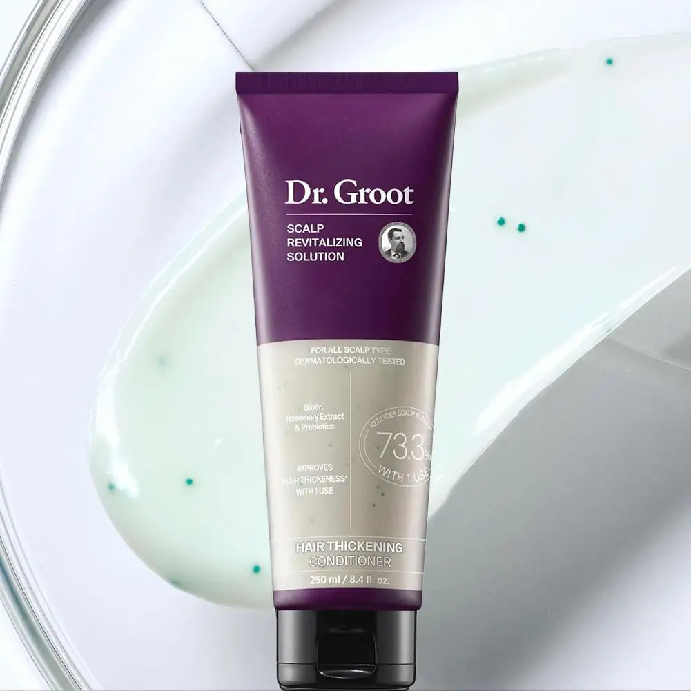 Dr. Groot Hair Loss Treatment Set: Nourishing Shampoo & Smoothing Conditioner, purple tube