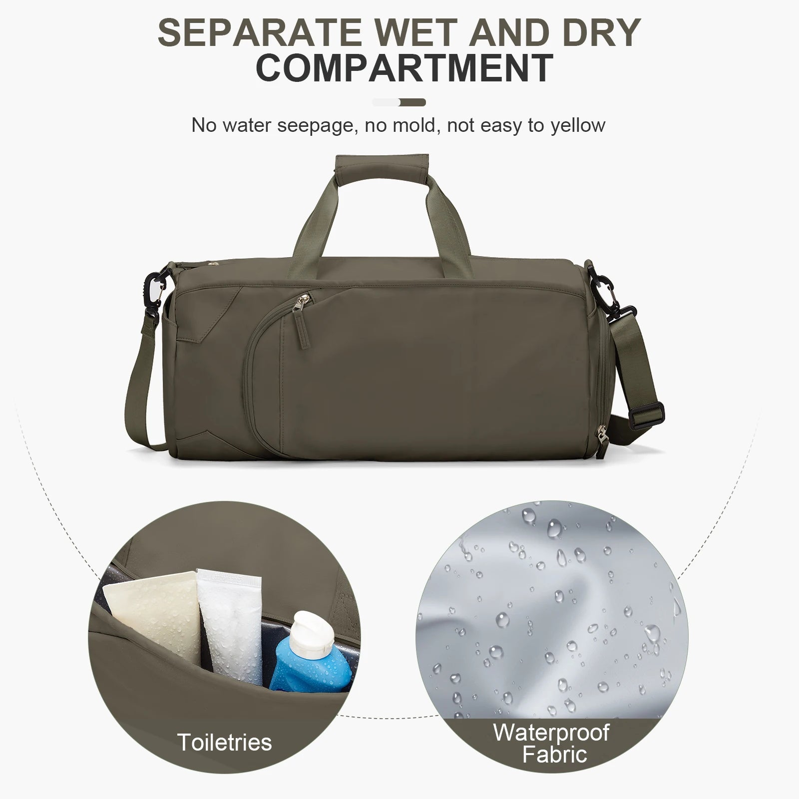 Gym Duffle Bag with Shoe & Wet Compartment - Ultimate Sports Bag