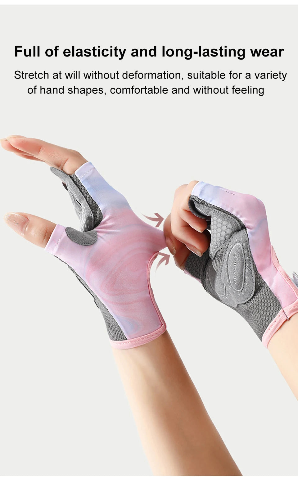 Half-Finger Workout Gloves - Shock-Absorbing Gym Gloves for Women & Men