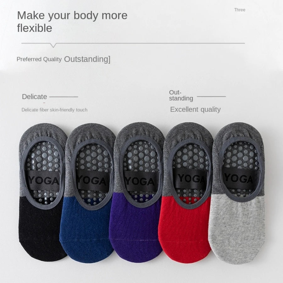 Anti-Slip Yoga Socks - Non-Skid Grip Socks for Yoga, Pilates & Ballet (1 Pair)