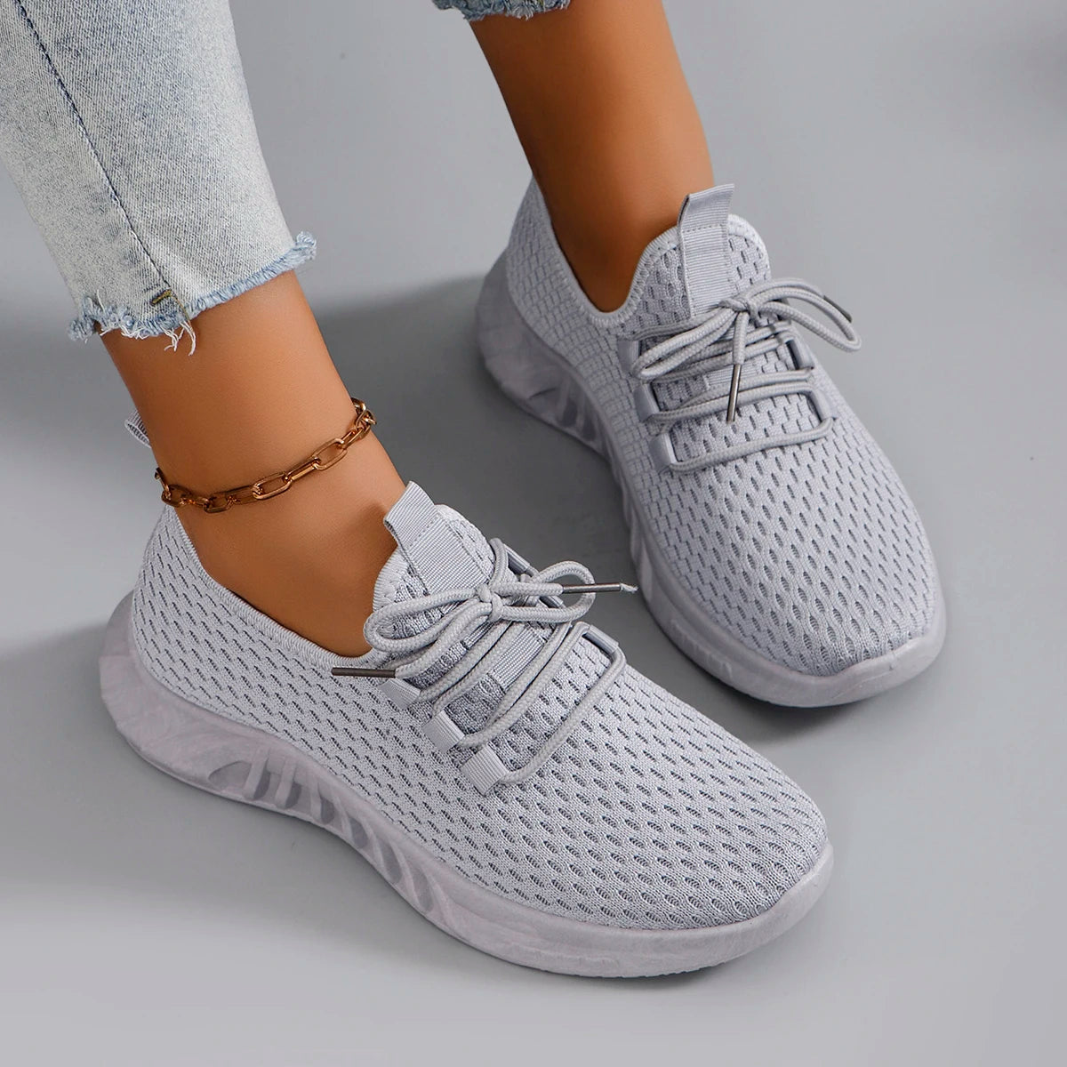 Women's Mesh Workout Shoes - Active Athletic Training Sneakers