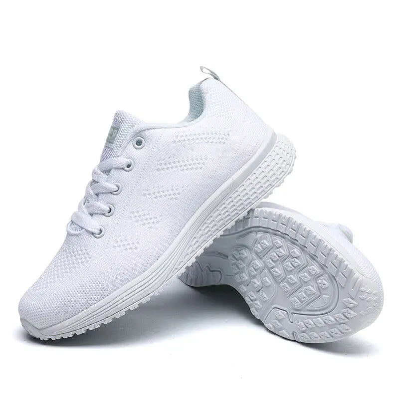 Women's Breathable Mesh Walking Shoes - Lightweight Slip-On Athletic Sneakers