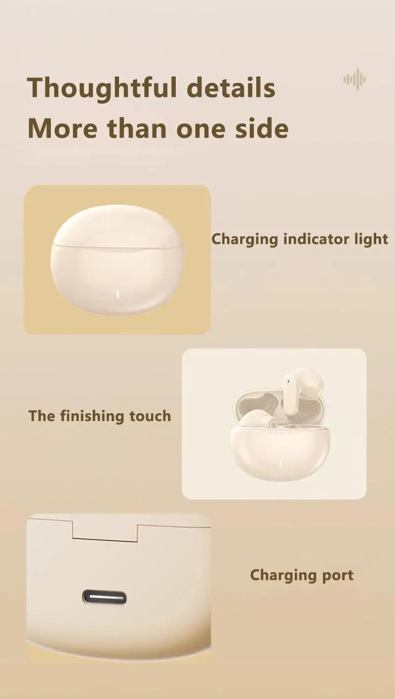 Mini TWS Earbuds - Bluetooth 5.3 with Active Noise Cancelling & 6H Battery Life