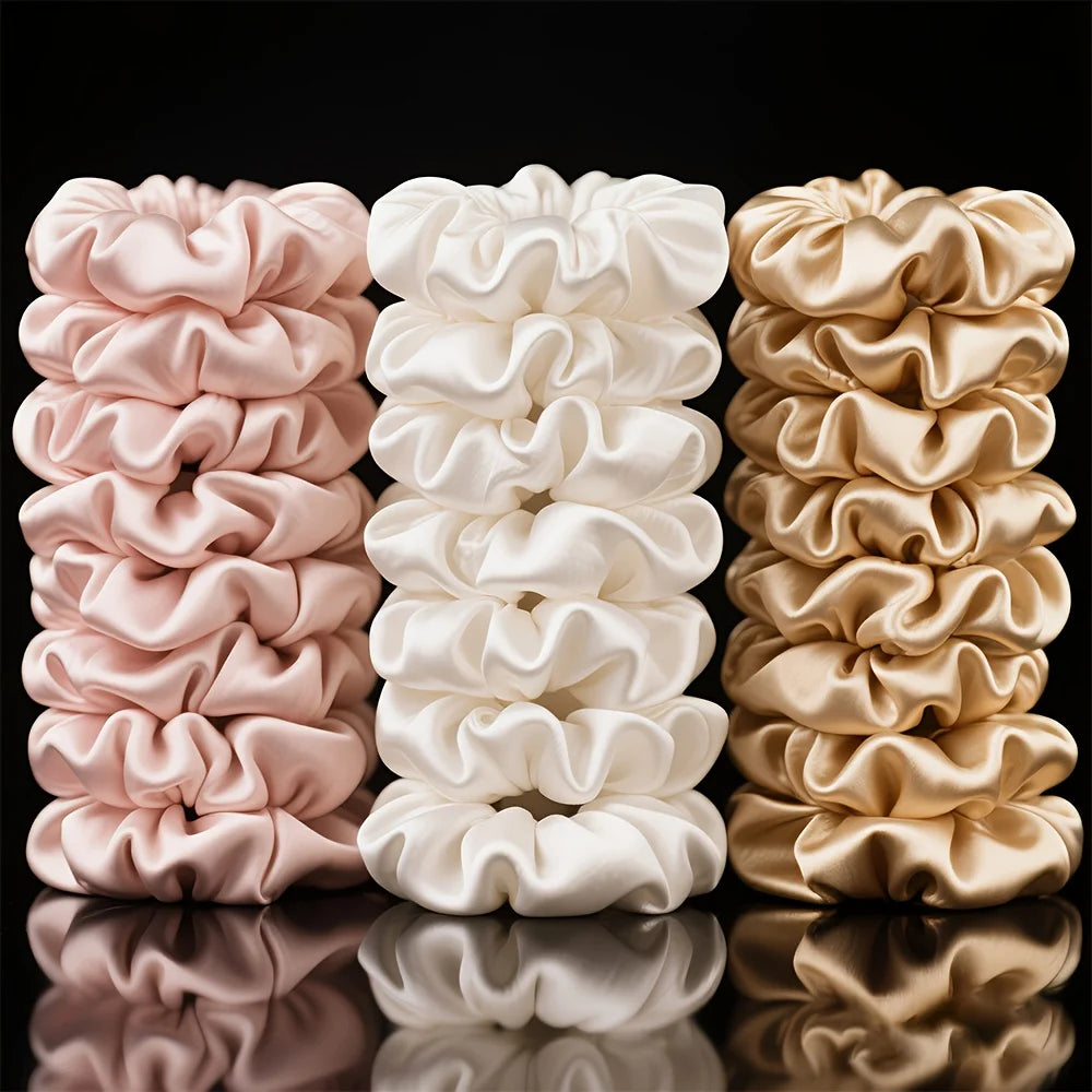 10-Piece Large Hair Scrunchies Set - Stylish Women's Hair Accessories for All Occasions