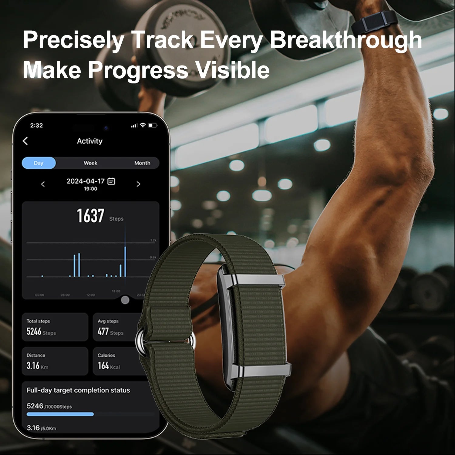 Smart Heart Monitoring Sports Bracelet