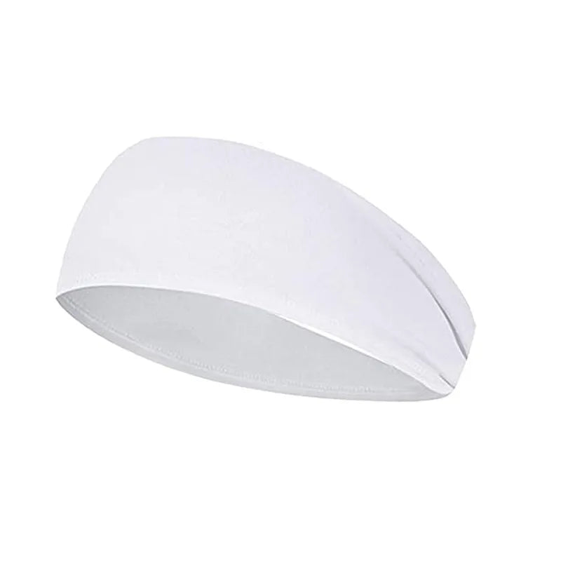 Quick-Dry Sports Headband - Breathable Sweat-Absorbent Elastic Band for Running & Gym