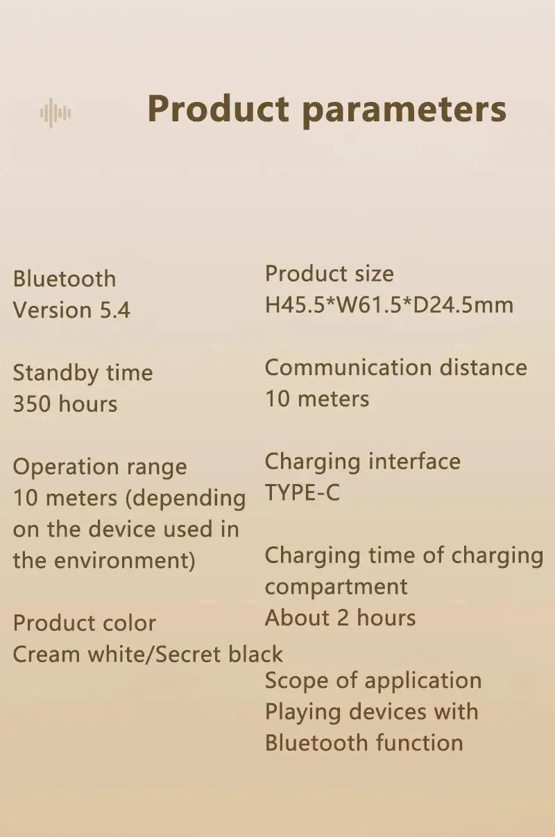 Mini TWS Earbuds - Bluetooth 5.3 with Active Noise Cancelling & 6H Battery Life