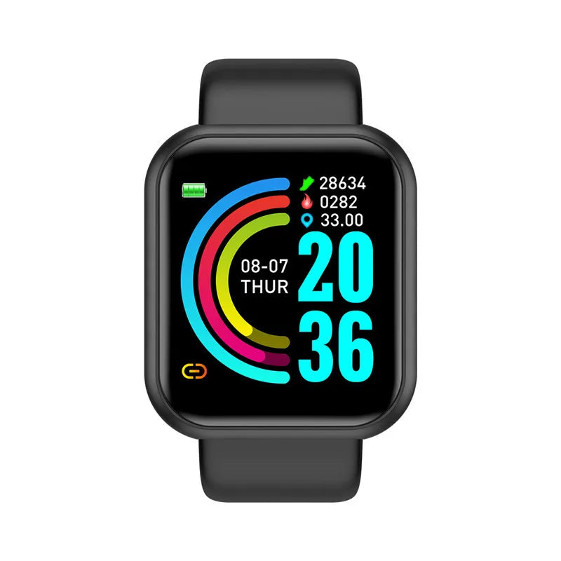 Smart Watch Fitness Tracker - Bluetooth Connected Phone Music Player