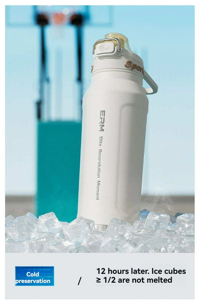 1L Stainless Steel Insulated Bottle - 6-Layer Vacuum Flask for Hiking, Cycling & Fitness