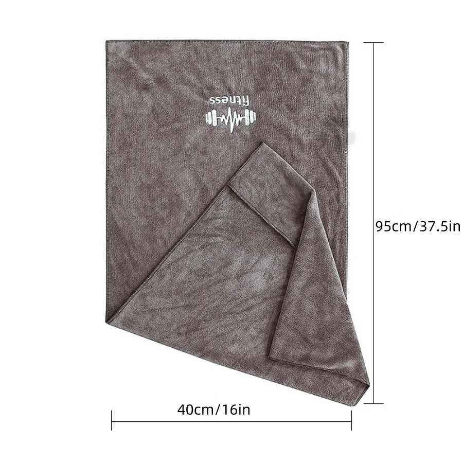 Microfiber Gym Towel - Super Soft Quick-Drying Sports Towel 37.5"x16" for Yoga & Fitness