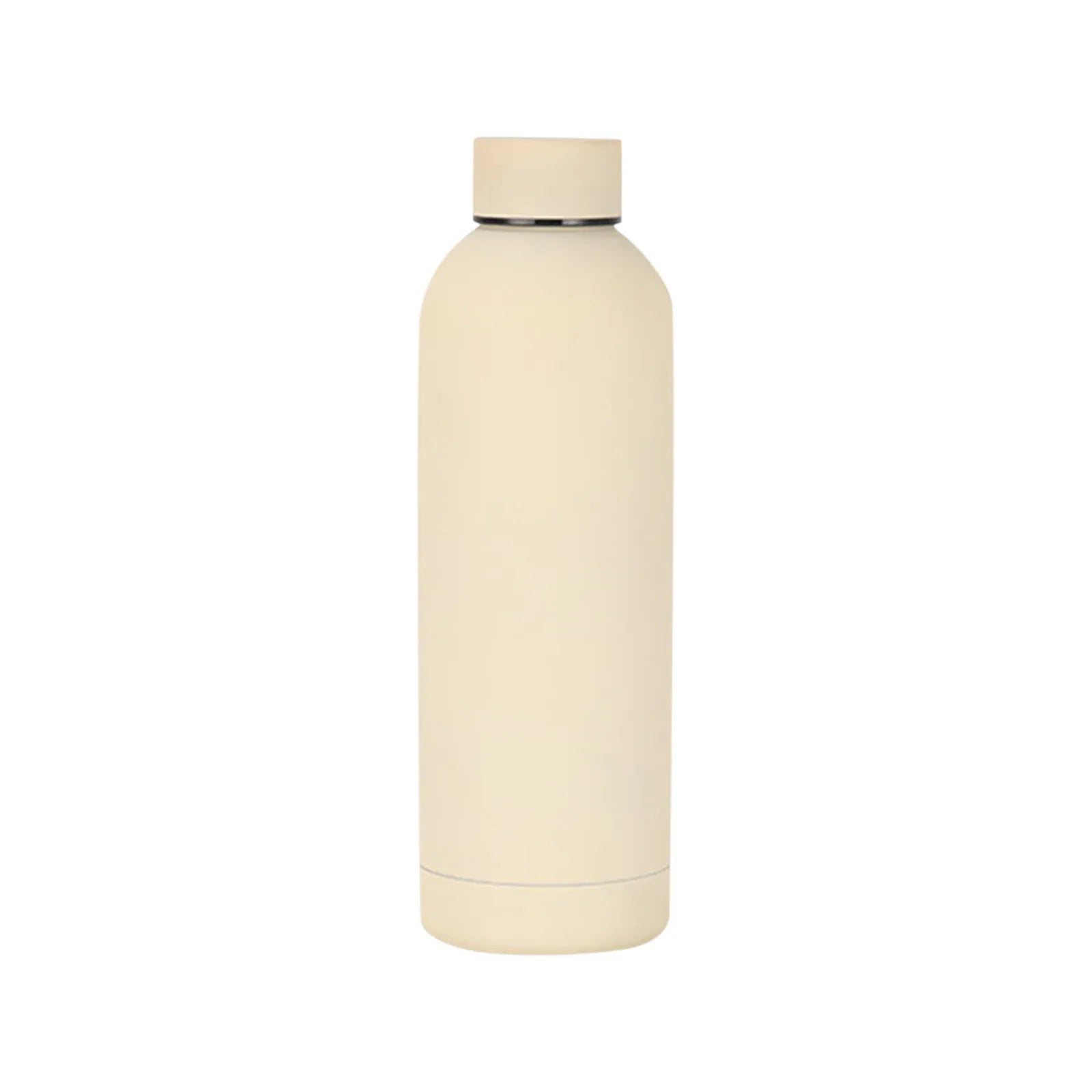 500ml insulated stainless steel water bottle by Cedar & Moore in beige