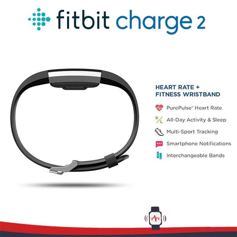 Fitbit Charge 2 Smart Fitness Wristband Heart Rate Monitor