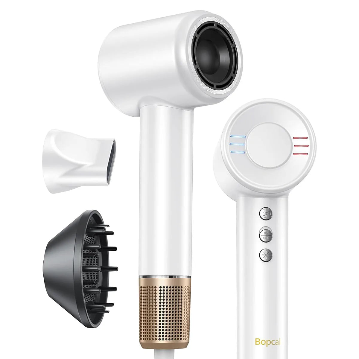120,000 RPM High-Speed Hair Dryer - Brushless Negative Ion Blow Dryer with Low Noise & Quick-Dry Technology