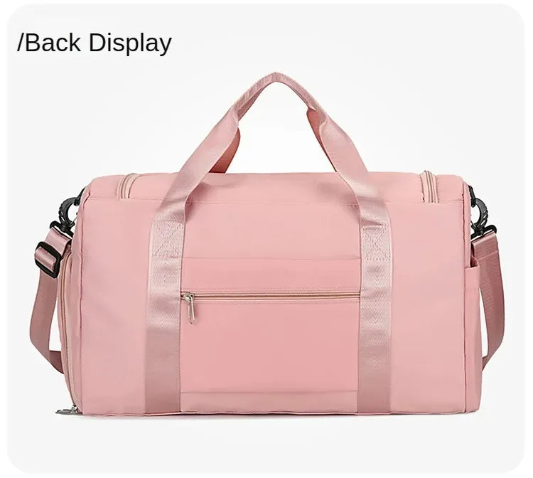 Large Capacity Gym/Overnight Duffle Bag with Shoe Compartment