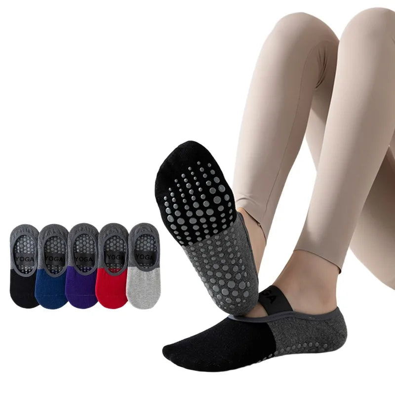 Anti-Slip Yoga Socks - Non-Skid Grip Socks for Yoga, Pilates & Ballet (1 Pair)