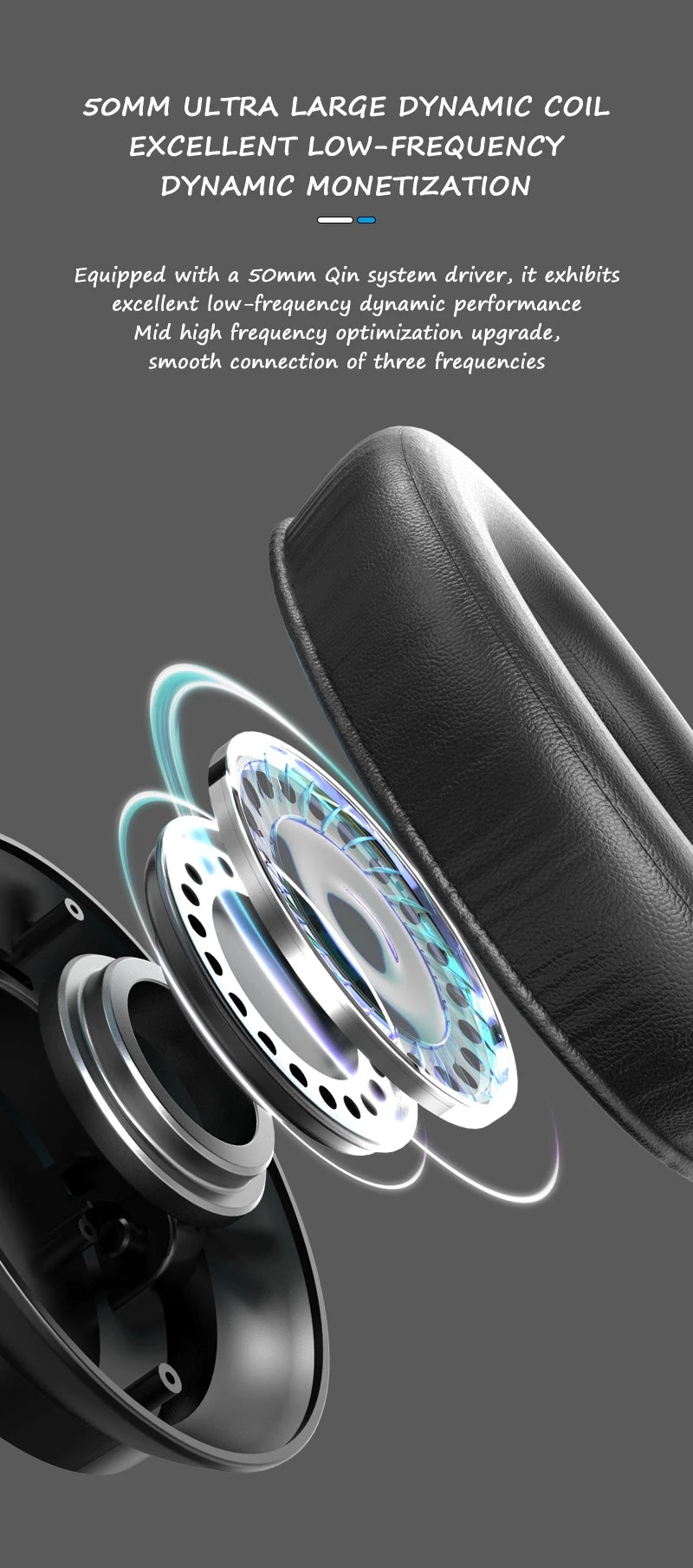 Black over-ear wireless headset with cushioned ear pads
