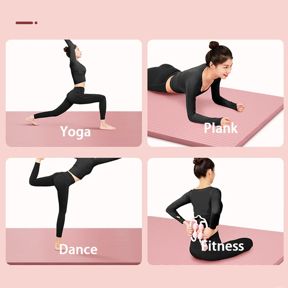 8mm NBR Yoga Mat - Extra Thick Non-Slip Mat for Yoga & Home Fitness