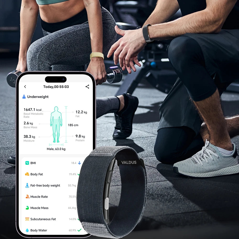VALDUS VITRO ECG Smart Bracelet - No Screen Health Monitor with 30-Day Battery Life