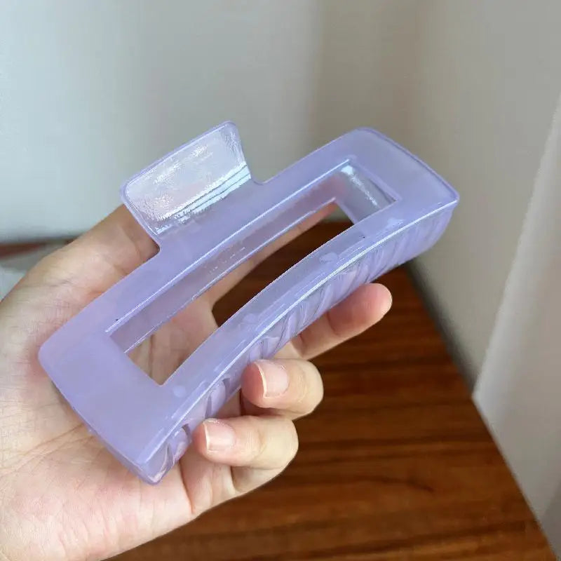 13CM Oversized Hair Claw Clips - Geometric Shark Clip for Thick Hair