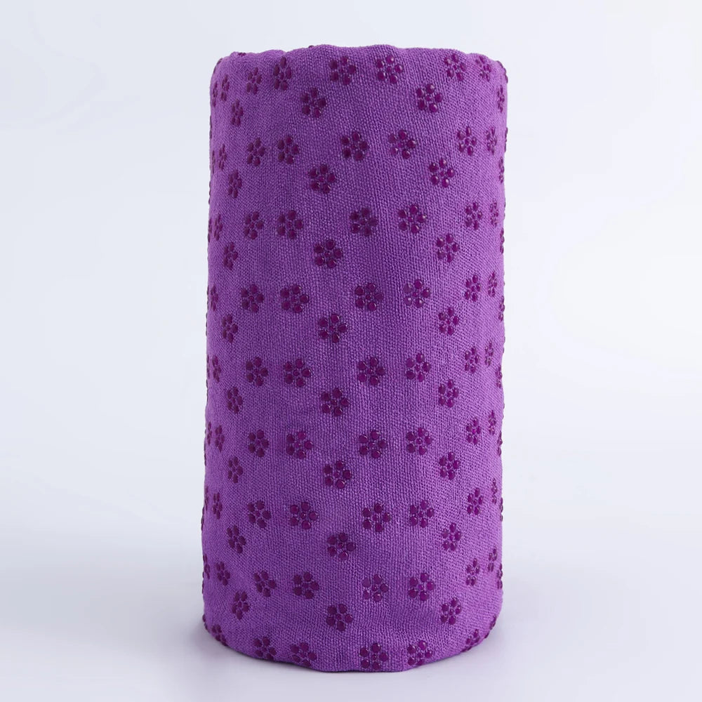 Yoga towels, hot and spicy yoga mat towels Featuring grip points to absorb sweat and prevent slipping, suitable for hot yoga, Pi