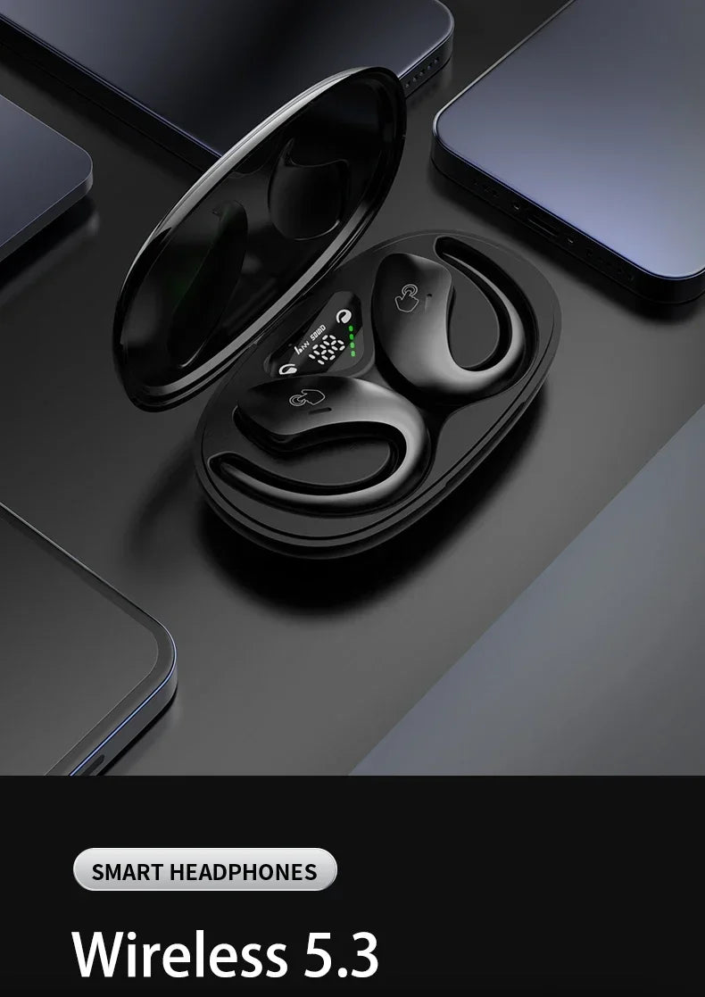 TWS Wireless Sport Earbuds - Bluetooth Headphones with Dual Mic & Waterproof Design