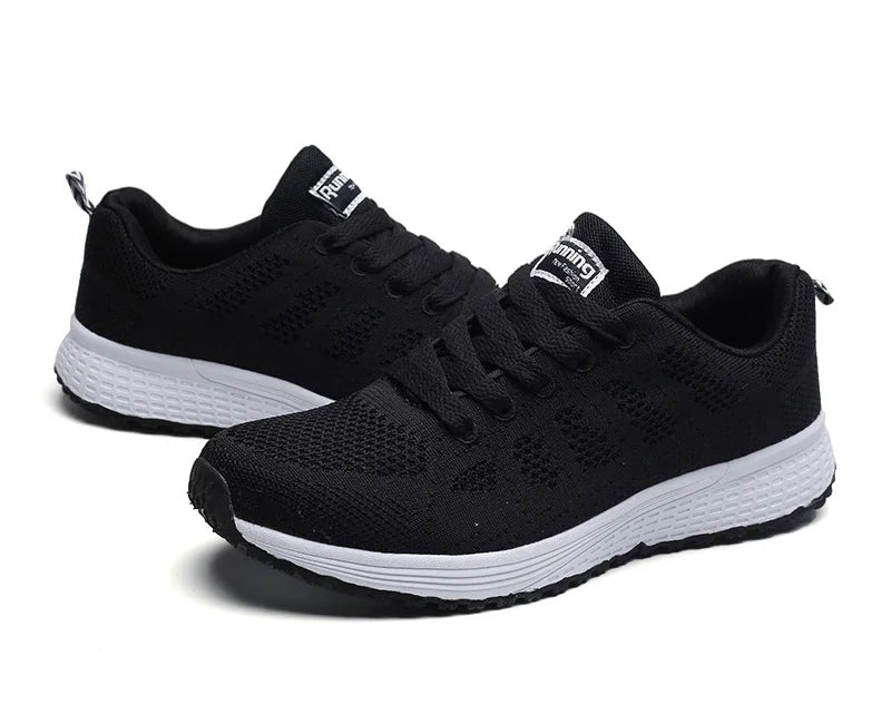 Women's Breathable Mesh Walking Shoes - Lightweight Slip-On Athletic Sneakers