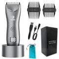 Men's Body Hair Trimmer - Electric Groin Trimmer for Sensitive Areas with Waterproof Safety Razor