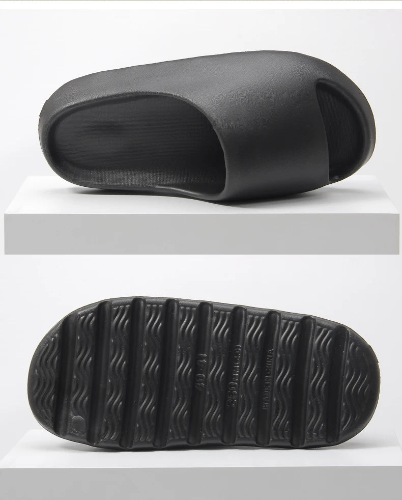 EVA Men's Slide Slippers - Anti-Slip Thick Sole for Indoor & Outdoor Comfort