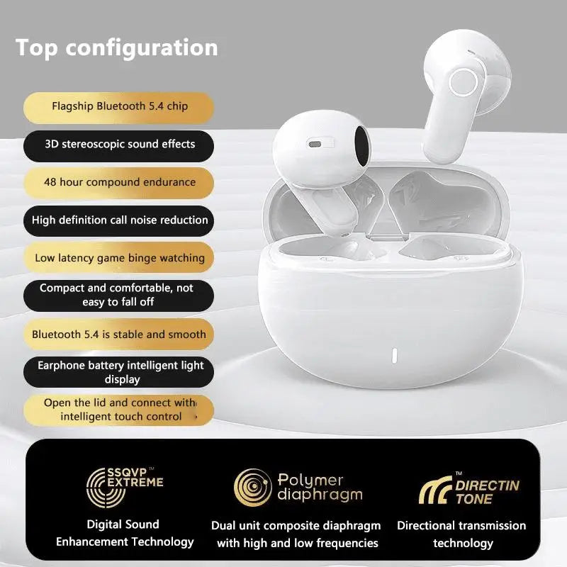 Mini TWS Earbuds - Bluetooth 5.3 with Active Noise Cancelling & 6H Battery Life