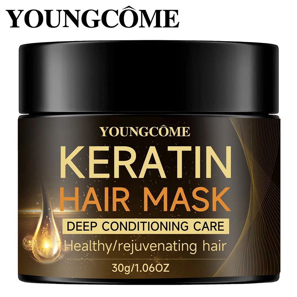 Keratin Hair Mask - Deep Moisturizing Conditioner for Soft Smooth Frizz-Free Hair Repair
