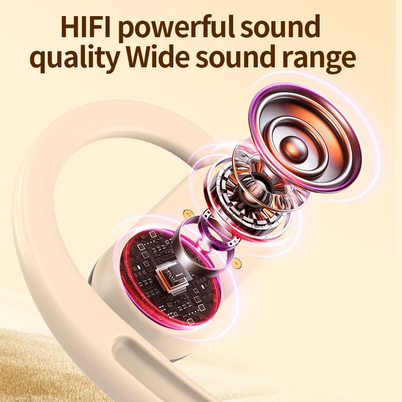 Wireless Bluetooth Earbuds Cedar & Moore with LED Display, IPX6 waterproof in-ear headphones