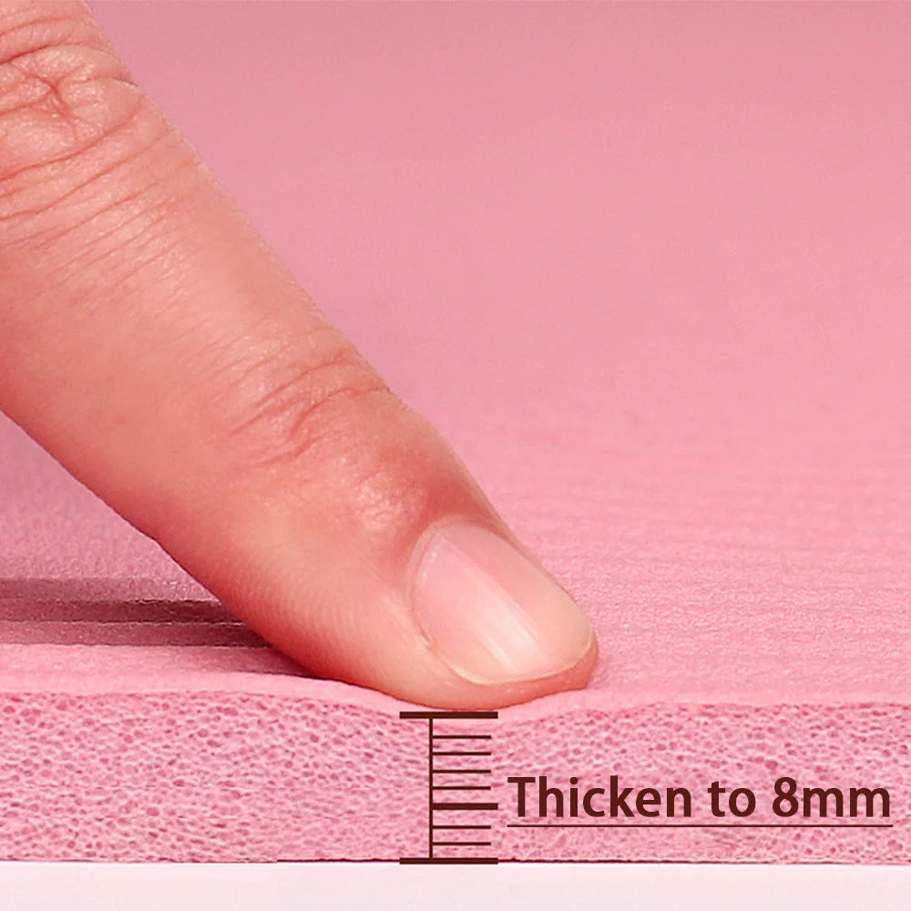 8mm NBR Yoga Mat - Anti-Slip Extra Thick Mat for Beginners & Home Fitness