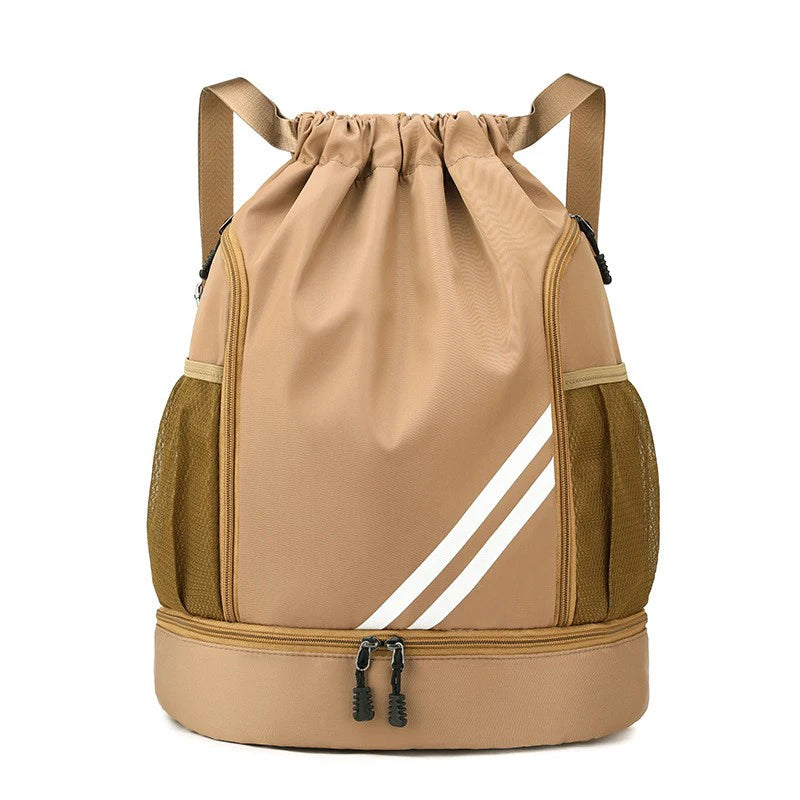 Waterproof Sports Backpack - Drawstring Gym Bag for Basketball, Soccer & Training