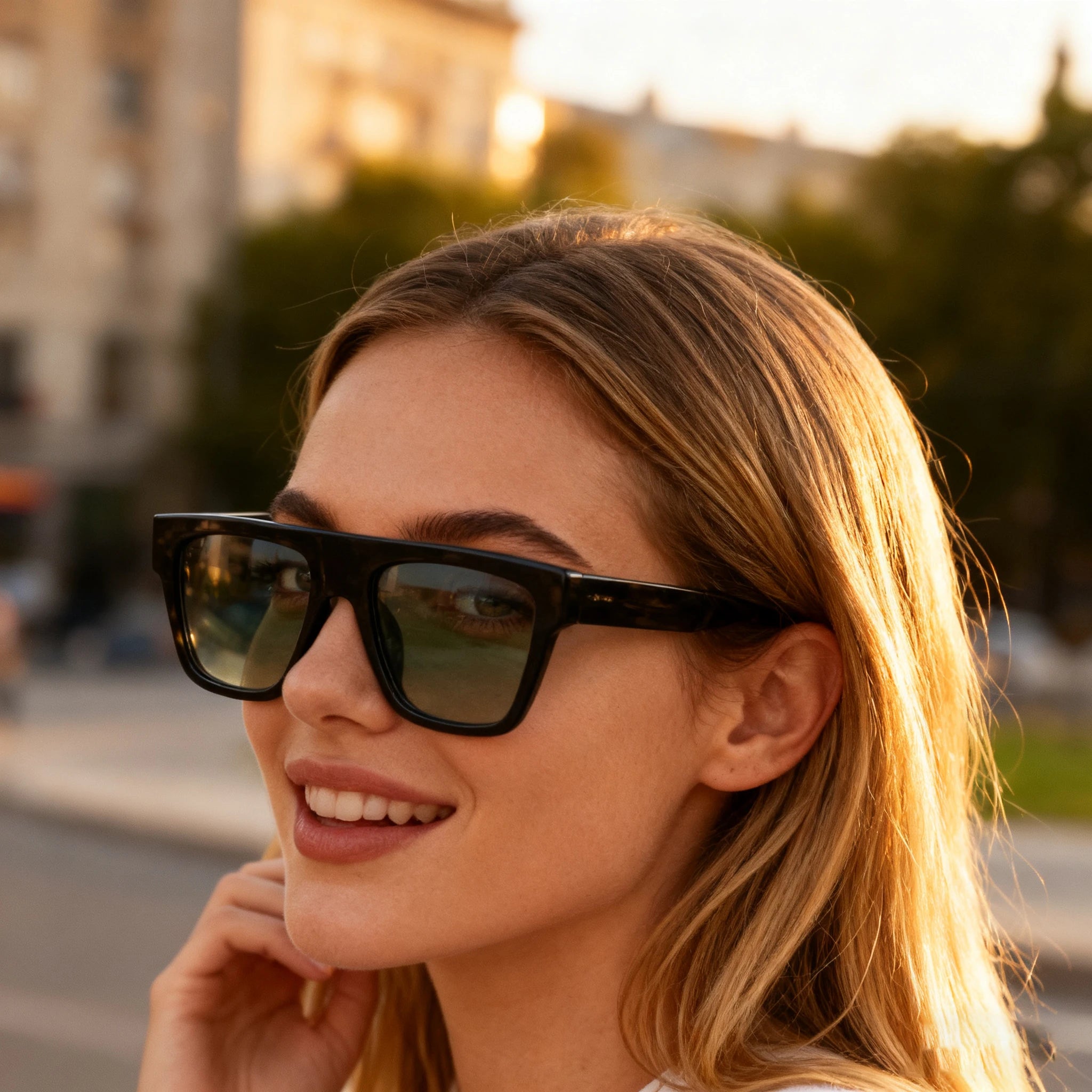 ZENOTTIC Designer 90's Style Square Polarized Sunglasses
