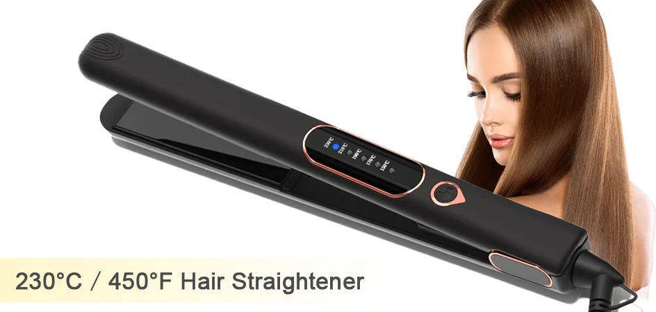 Professional Hair Straightener 1/1.5/2 Inch Plate Iron Dual Voltage