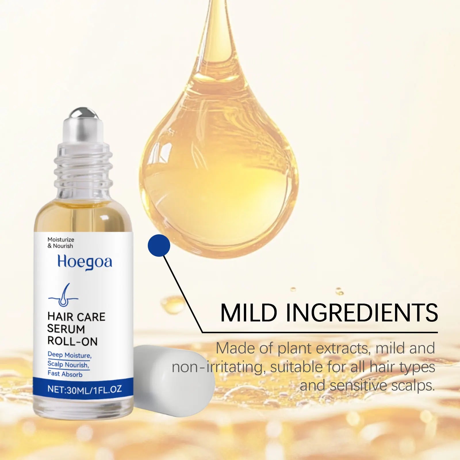 Hair Growth Serum - Strengthening Root Treatment for Anti-Baldness & Hair Loss Repair