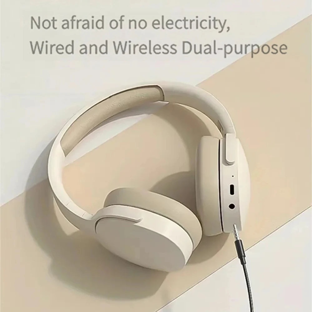 Bluetooth sports headphones, over-ear design with light cable connection and inline controls