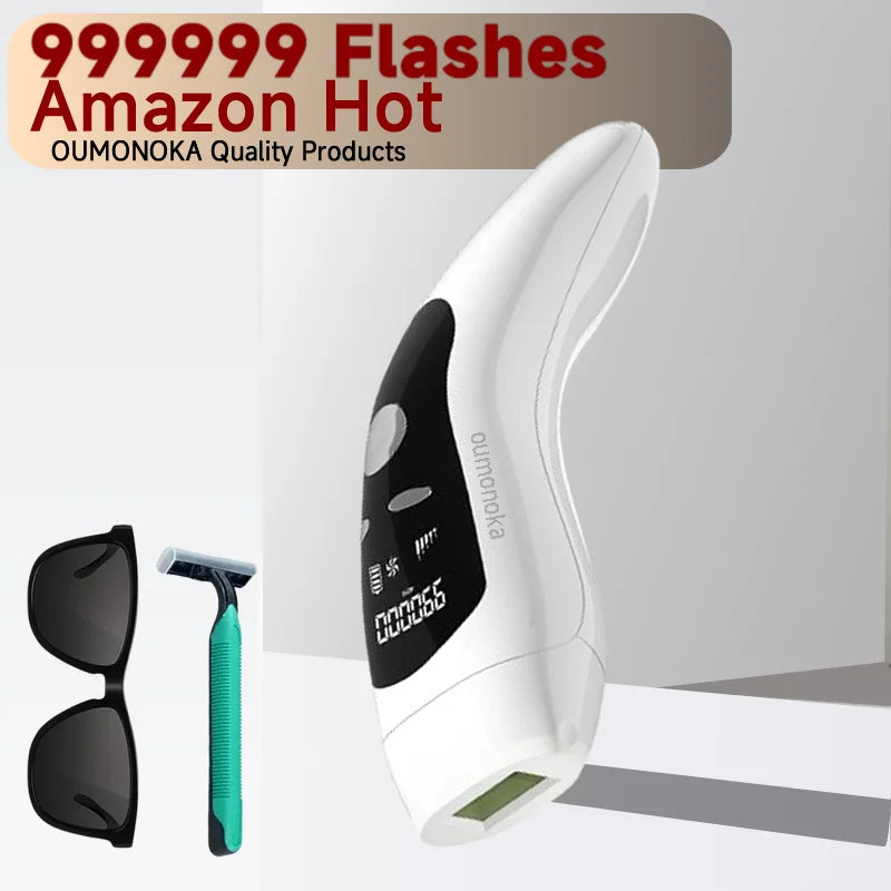 IPL Hair Removal Device - 999,999 Flashes Permanent Hair Removal Full Body Treatment