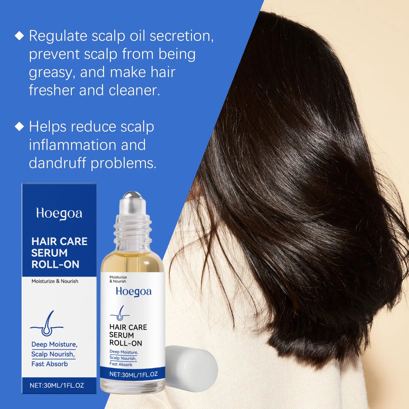 Hair Growth Serum - Strengthening Root Treatment for Anti-Baldness & Hair Loss Repair
