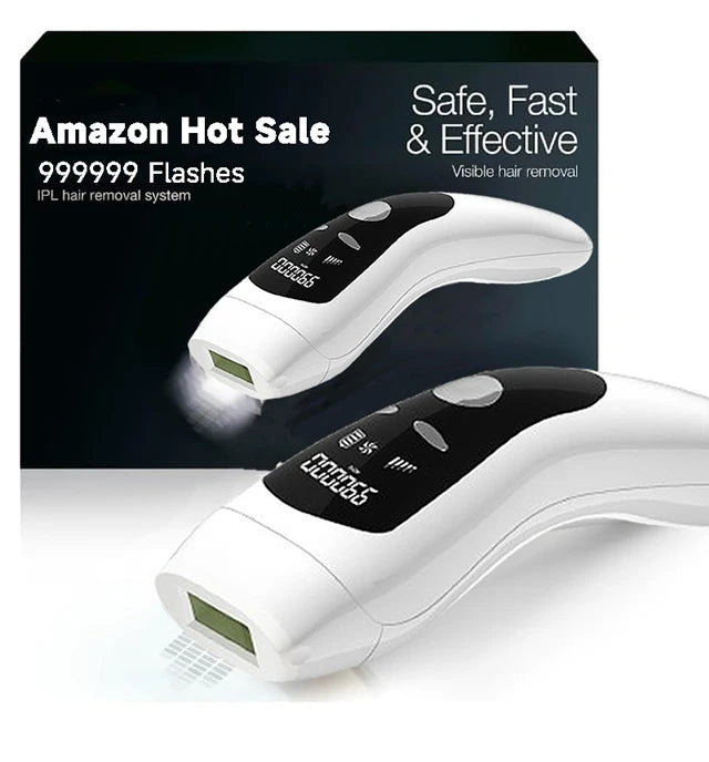 IPL Permanent Hair Removal Device - 999,999 Flashes Painless Laser Epilator for Women