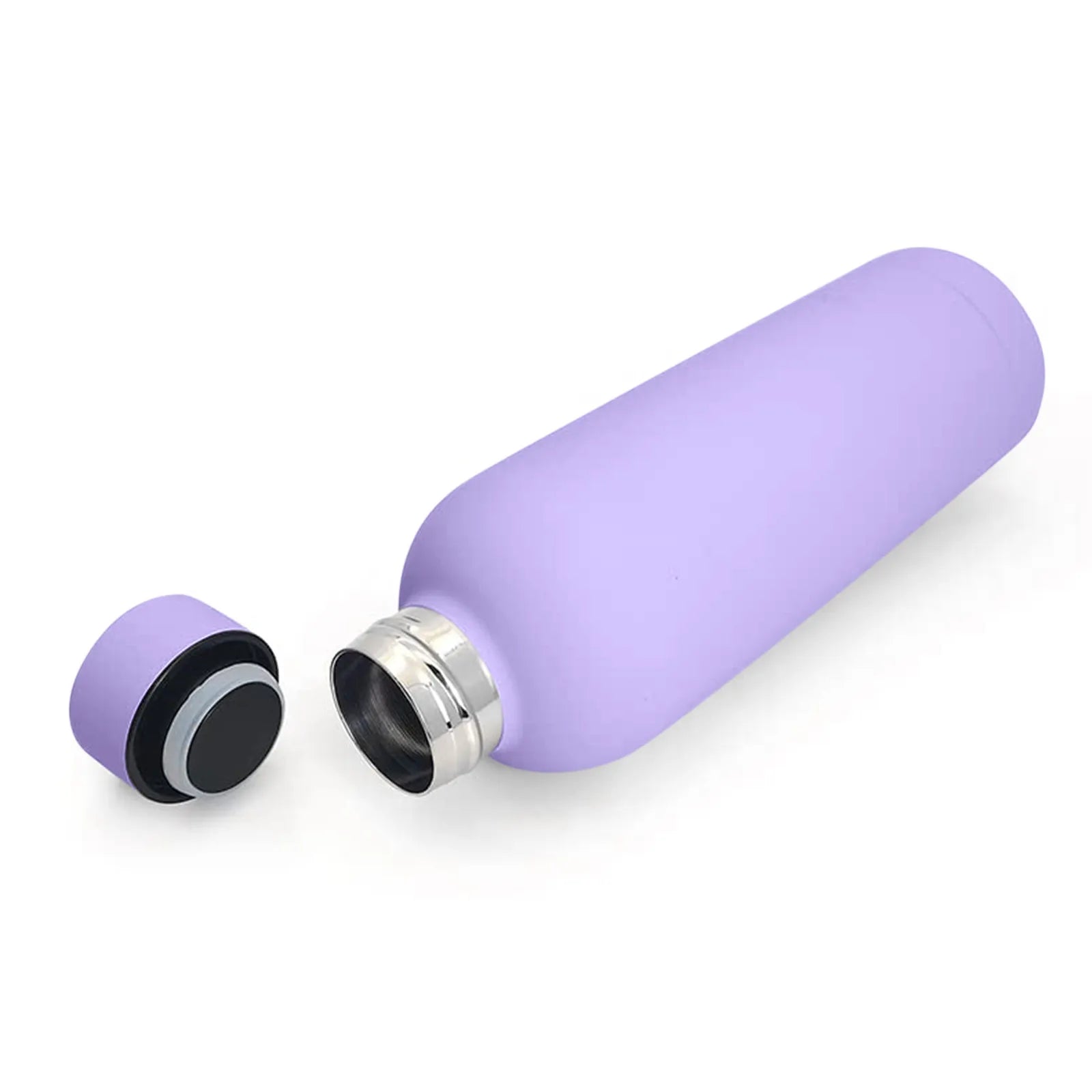 Cedar & Moore 500ml insulated stainless steel water bottle in lavender.