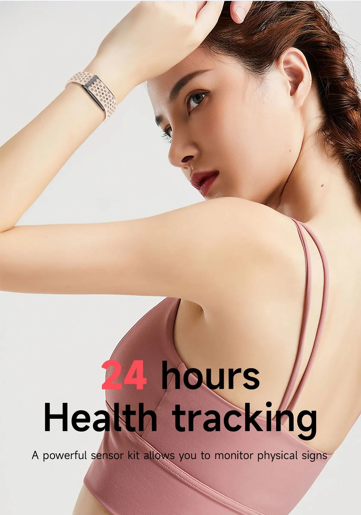 LIGE Smart Bracelet Heart Rate Health Sports Monitoring Wristband - NO Screen Fitness Tracker