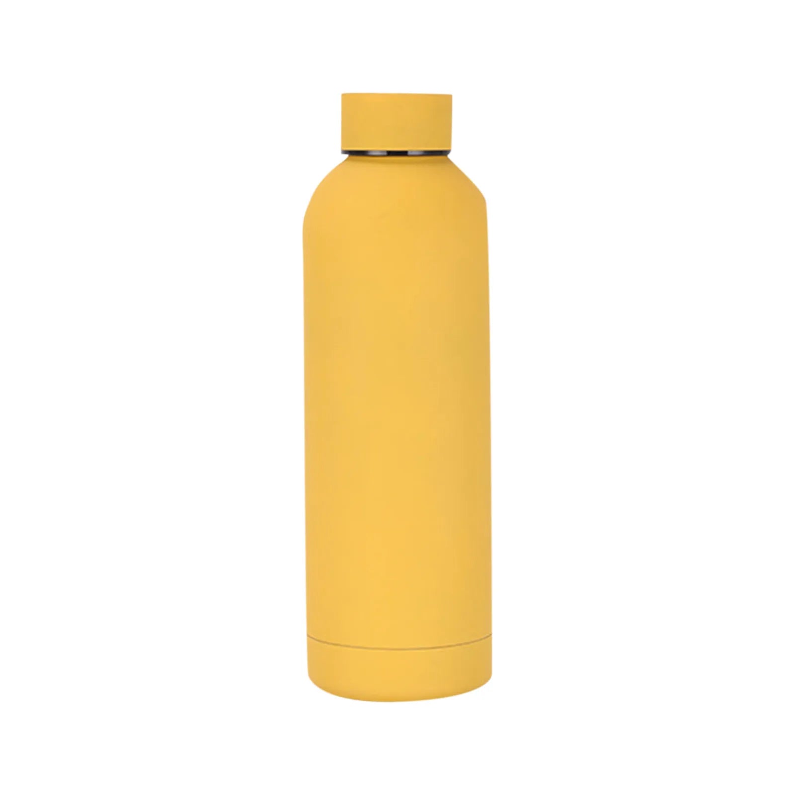 Insulated stainless steel water bottle, 500ml, yellow