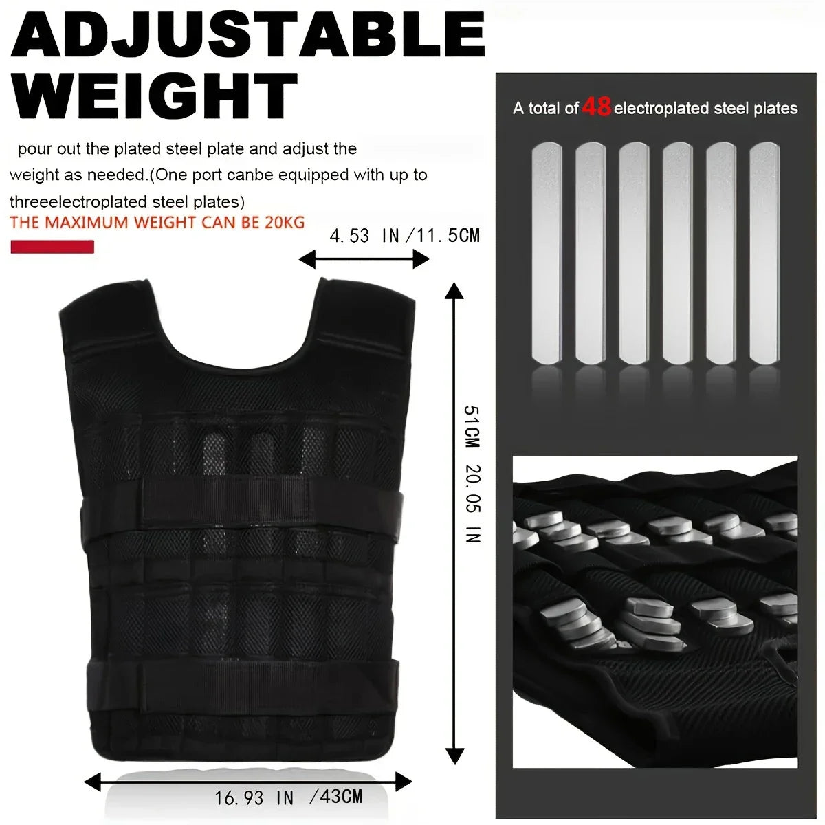 Adjustable Weight Vest Set with Ankle & Wrist Weights - Complete Training Kit
