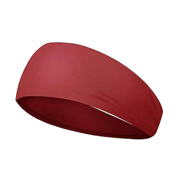 Quick-Dry Sports Headband - Breathable Sweat-Absorbent Elastic Band for Running & Gym
