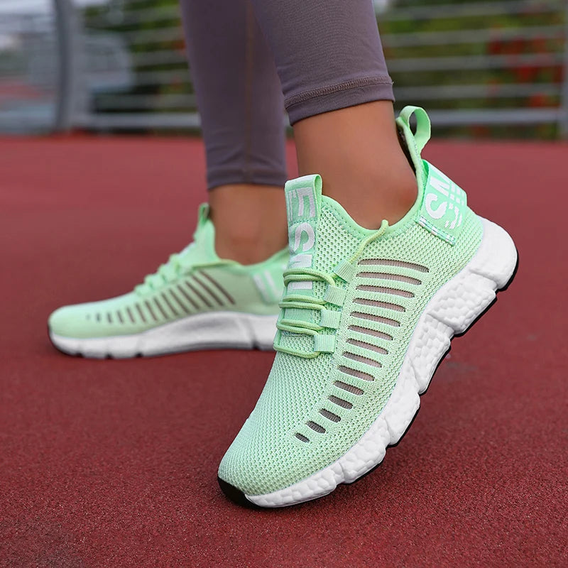 Women's Breathable Sneakers - Lightweight Running & Sport Shoes