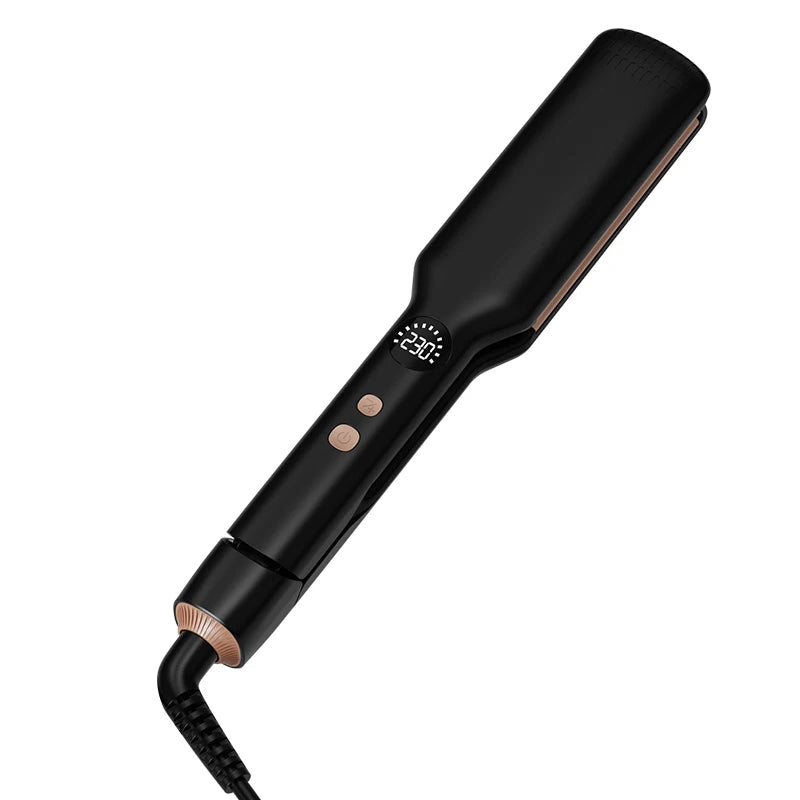 Professional Hair Straightener - Coated Wide Plates with 60W Fast Heating & PTC Technology