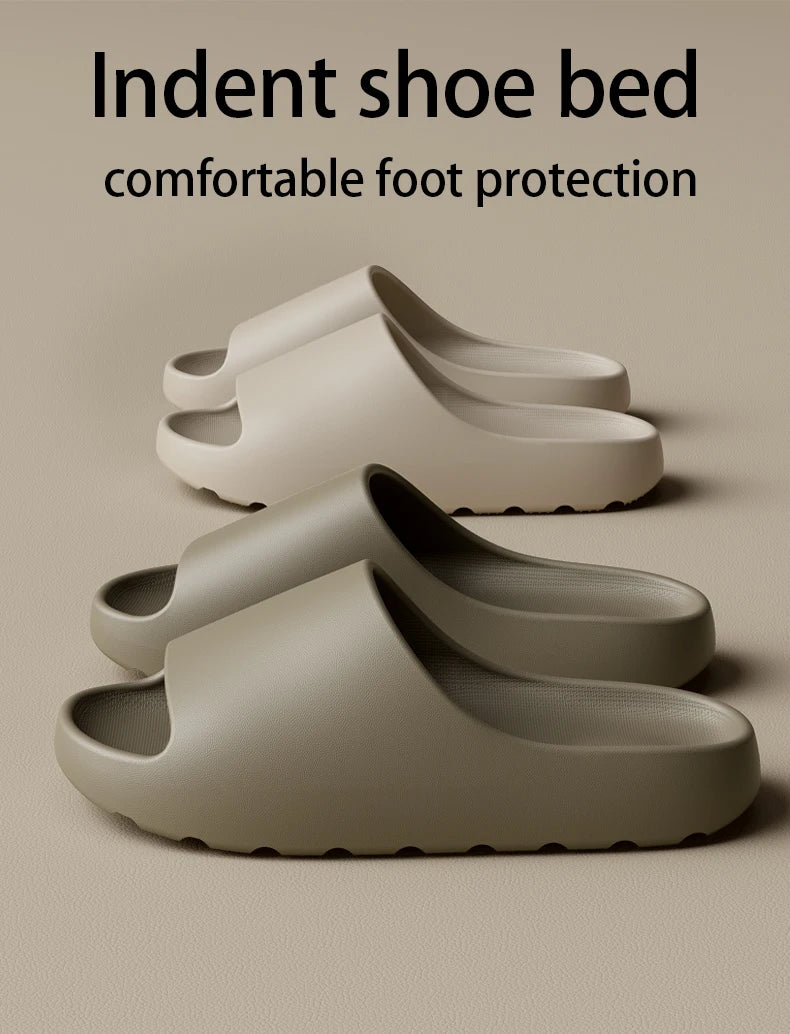 EVA Men's Slide Slippers - Anti-Slip Thick Sole for Indoor & Outdoor Comfort
