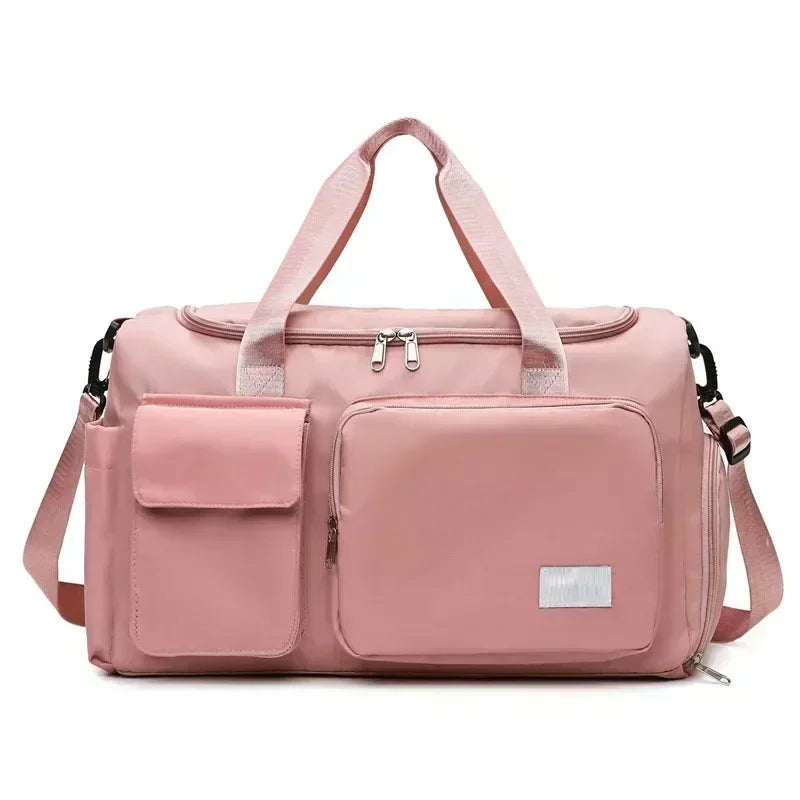 Large Capacity Gym/Overnight Duffle Bag with Shoe Compartment